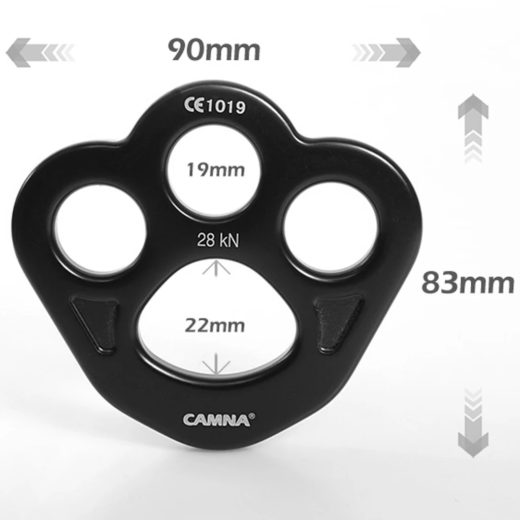 28KN Paw такелаж, алюминиевые анкерные мультиплоскогубцы соединитель для оборудование для скалолазания дерева Arborist Rescue
