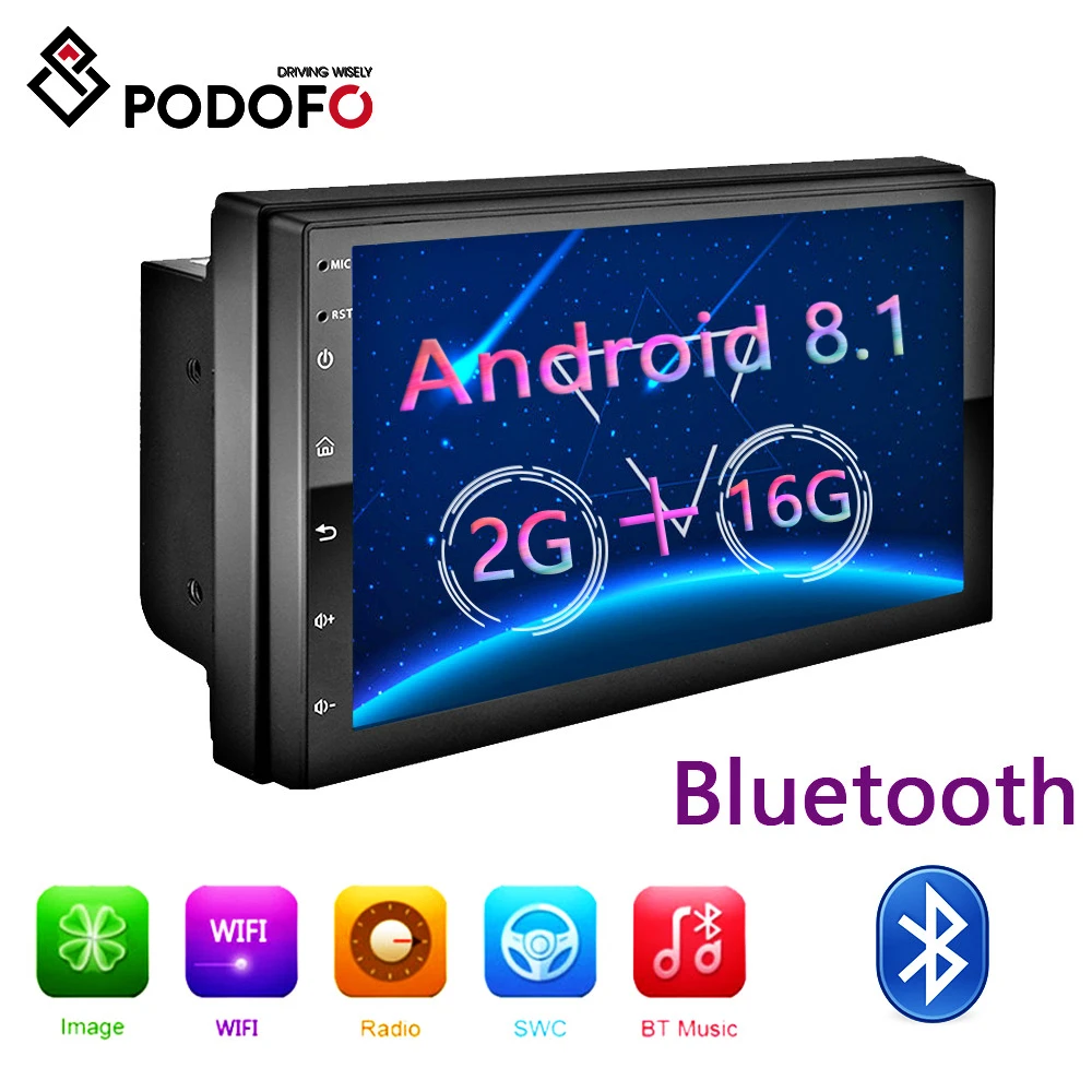 أفضل السبيل انظر الحشرات Podofo 2 Din Car Radio Zetaphi Org