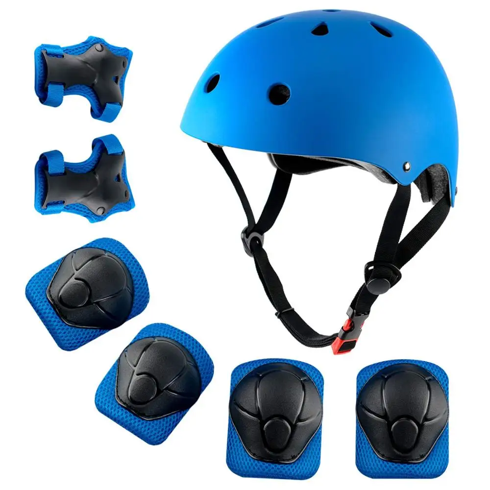 

Children's helmet Knee Pads Wrist Elbow Sports Protective Gear Skateboard Capacete Skating Casco Set Boy and Girl Bike helmet