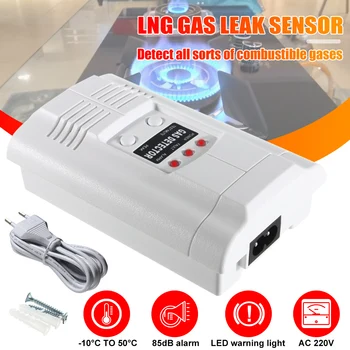 

Sensitivity Gas Leak Detector Sensor Alarm Digital Combustible Gas Detector Natural Propane lpg LNG Gas Leak Home Warn Tester