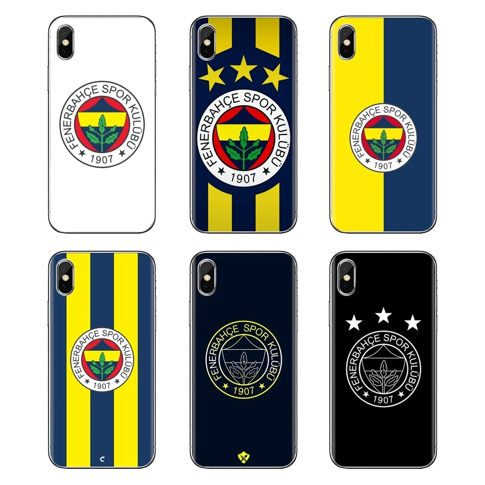 ТПУ чехол для iPhone XS Max XR X 4 4S 5 5S 5C SE 6 6S 7 8 плюс samsung Galaxy J1 J3 J5 J7 A3 A5 наклейки Фенербахче