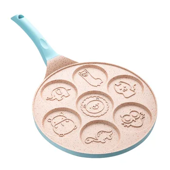 

7 holes Frying Pot Thickened Omelet Pan Non-stick Dumplings Cake Pancake Steak Pan Cooking Egg Ham Pans Breakfast Maker