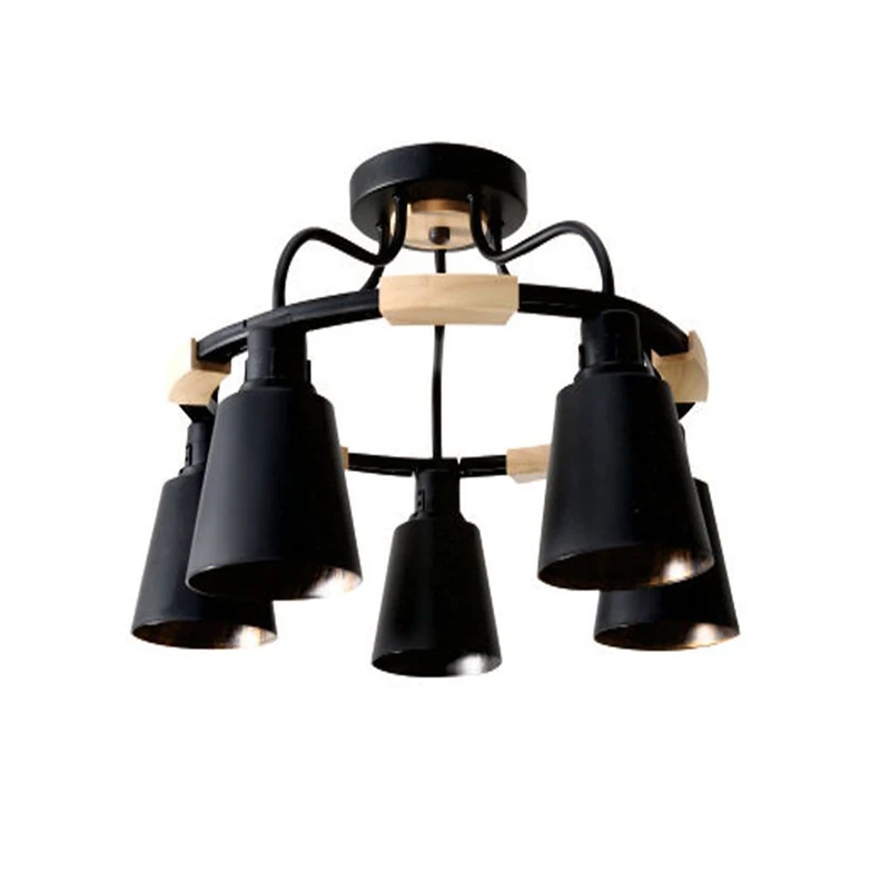 

Retro Industrial Loft Nordic Ceiling Lights Loft Creative Ceiling Light 3/5 Heads Lamp For Decor Restaurant Suitable for E27