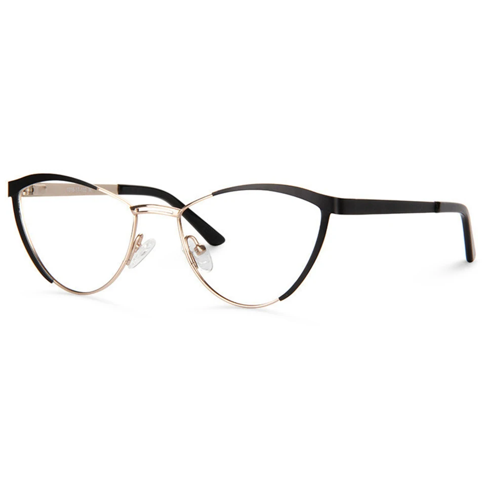 Zeelool Женская металлическая коричневая строка с прозрачными линзами Сидней