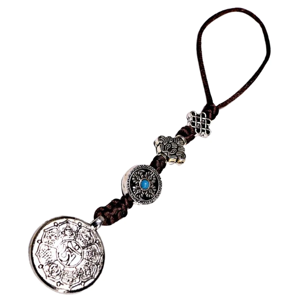 Tibetan Shamans Buddhism Eight-Trigrams Mirror Amulet Pendant M