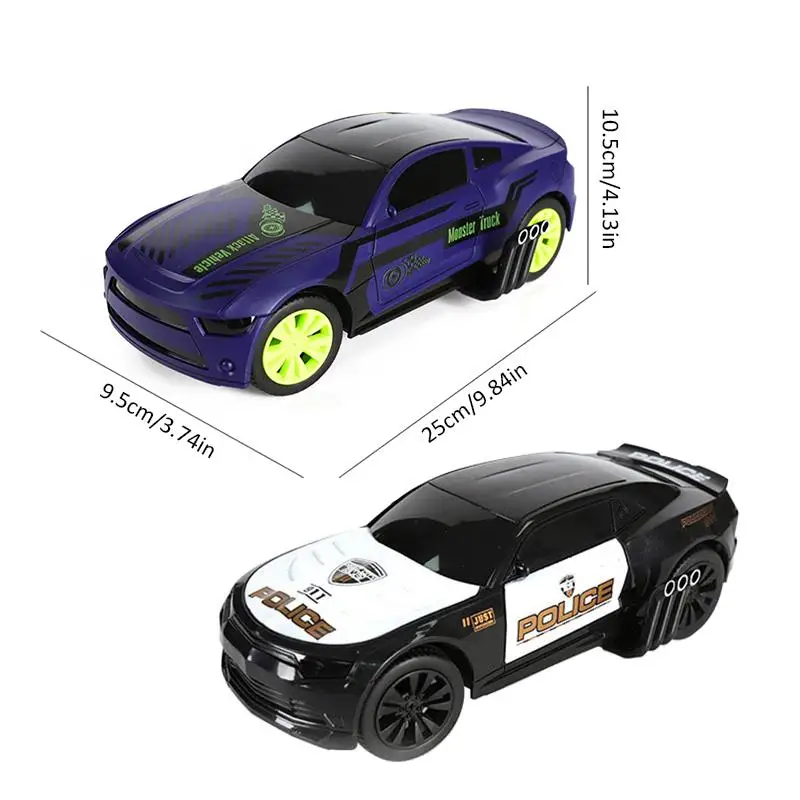 2 шт. пульт дистанционного Управление Форсаж(Fast Furious столкновения битвы гоночных автомобилей 4-канальный прыгающий прокатке через трюковая машинка