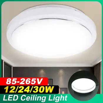 

Bright LED Panel Lamp LED Ceiling Light 12W 24W 30W Roud Down Light Surface Mounted AC 85-265V Modern Lamp For Home Lighting