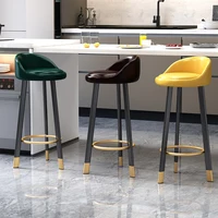 Çubuğu Nordic tabureler ev sandalyesi Modern Minimalist ışık lüks Bar tabureleri yemek ev sandalyeler Sillas Bar mobilya BS50YZ