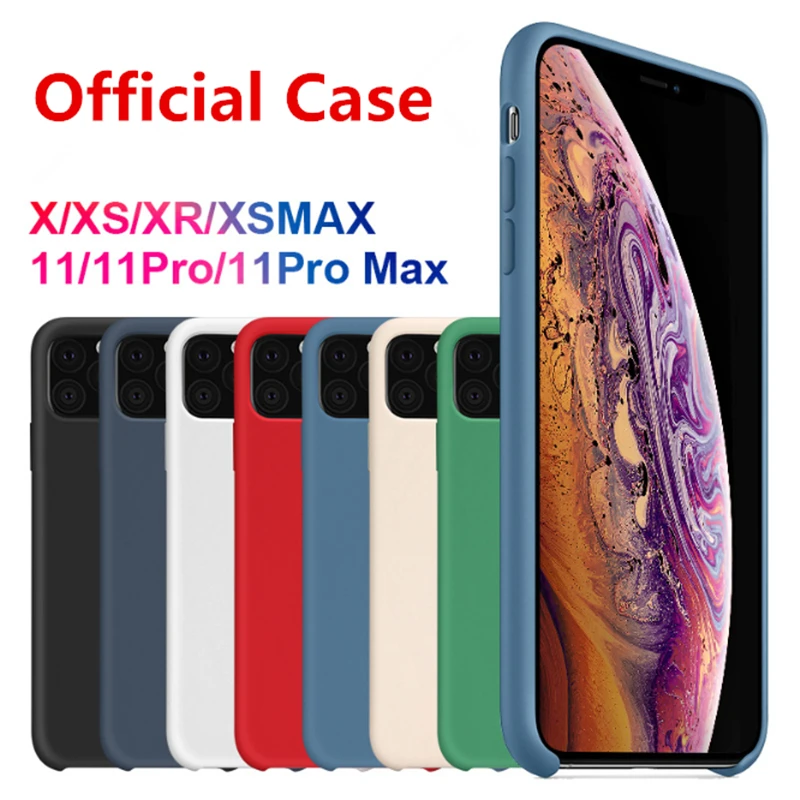 

1:1 Original Official Style Phone Case For iPhone 11 Case Liquid Silicone Cover For iPhone 11 Pro Max 2019 Case Dropshipping