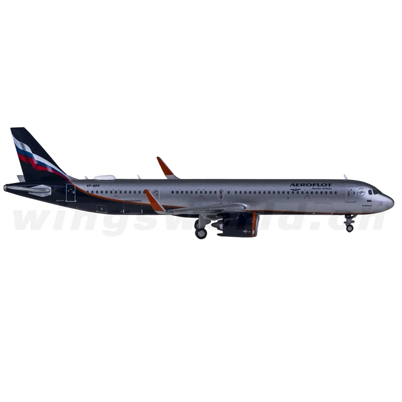 

1:400 Scale GJAFL1987 Aeroflot A321neo VP-BPP Planes Model Airplanes Rossiya Russia Airlines Alloy Aircraft Toy For Collection