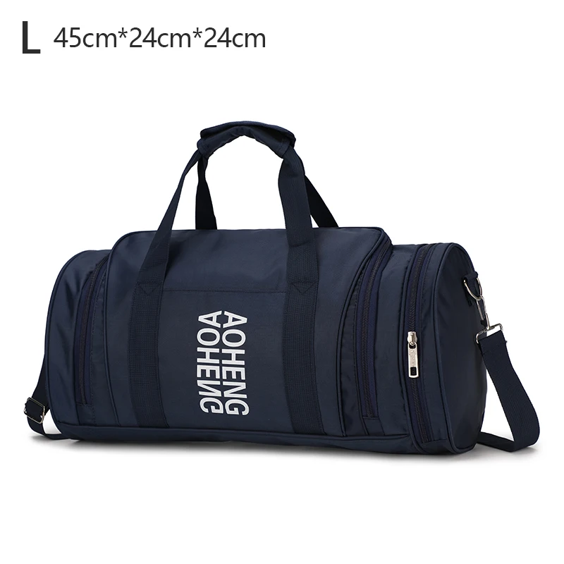 Navy blue L Сумка для фитнеса, Черная спортивная сумка, женская обувь, мужские водонепроницаемые спортивные сумки для фитнеса, тренировок, йоги, мужские сумки для спортзала, сумка для тренировок - Цвет: Navy blue L