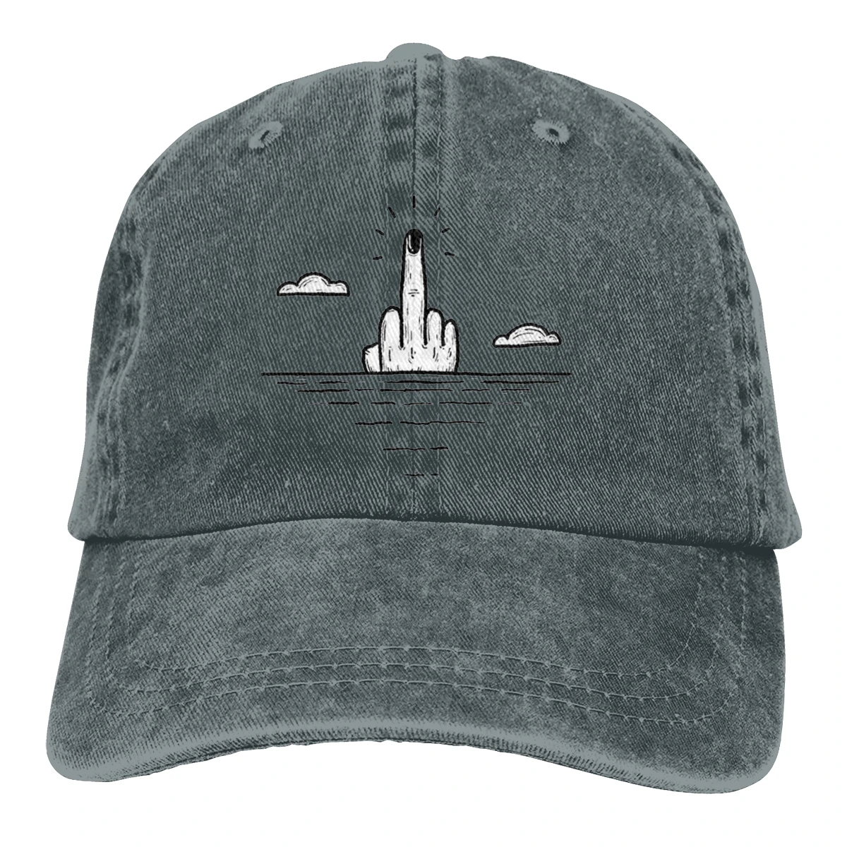 Sunrise Fxxk You Casquette Красная мужская и женская джинсовая бейсболка с ремешком Регулируемая Кепка для гольфа