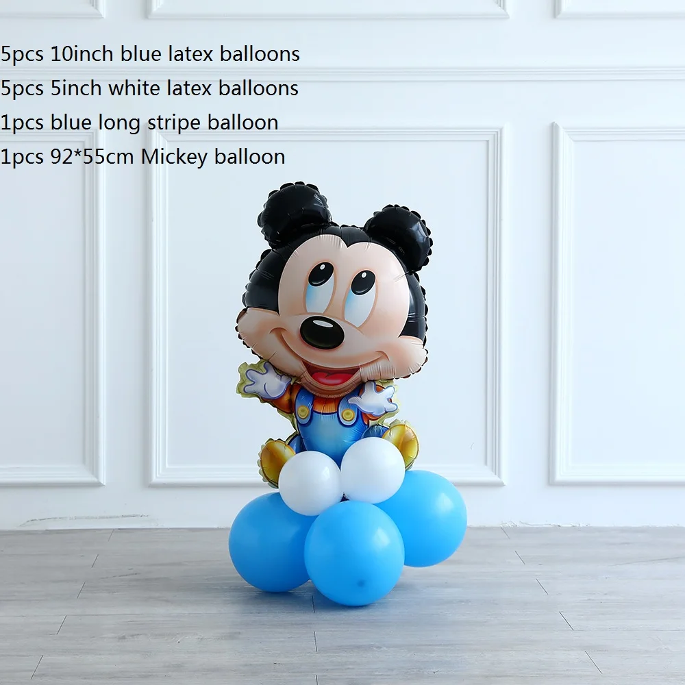 12pcs Mickey 30 шт./лот, воздушные шары из фольги с изображением Минни Микки Мауса, воздушные шары с гелием из мультфильма Микки Маус, украшения для вечеринки в честь Дня Рождения Ребенка - Цвет: 12pcs Mickey