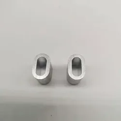Manchons en Aluminium 100mm de diamètre, 1.2 pièces, trou unique ovale pour le sertissage de câbles métalliques 