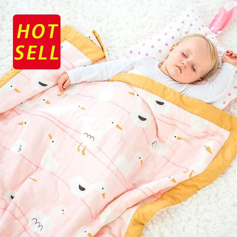 

Muslin Cotton Baby Swaddles Soft Newborn Blankets Bath Gauze Infant Wrap Sleepsack Stroller Cover Play Mat AXA059