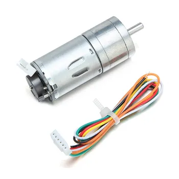 

1pcs 6V 100/210/300RPM Encoder Motor DC Gear Motor with Worm Gear Torque Locking