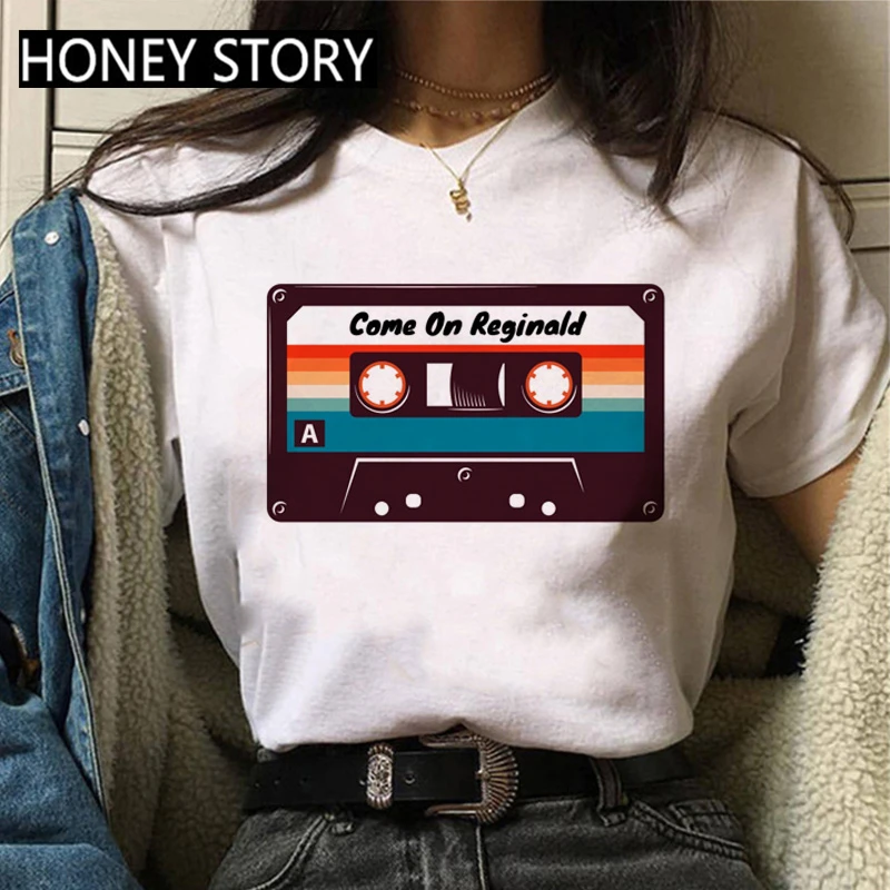 Unisex pantalón corto Casual manga las mujeres verano Tops Julie y los fantasmas T camisa Harajuku moda Streetwear camiseta