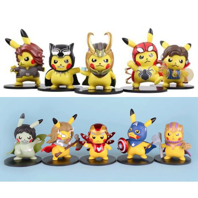 pikachu iron man figure