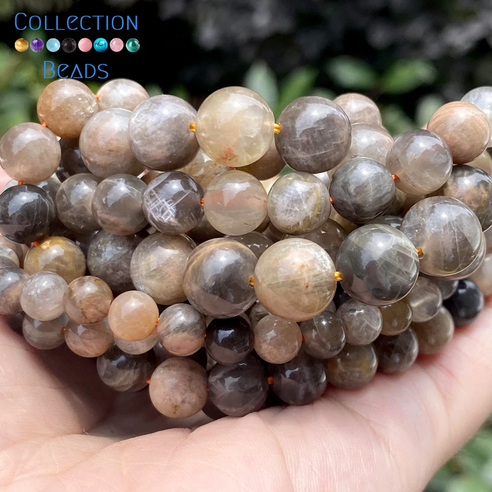 Natural Gemstone Sunstone Round Spacer Beads For Jewelry Making 15" 6mm 8mm 10mm 