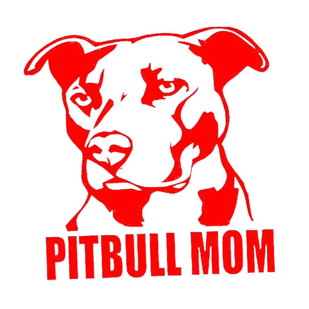 Светоотражающие наклейки для кузова автомобиля или окна Pitbull Mom Dog украшение