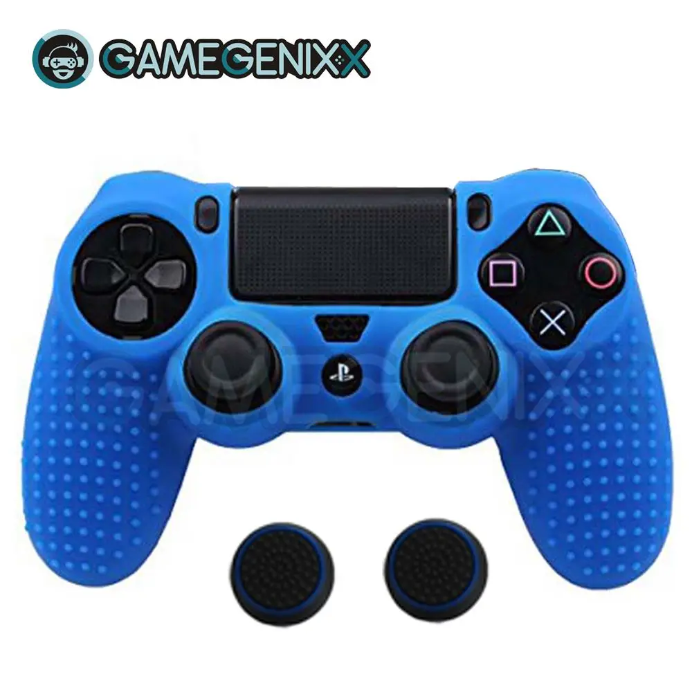 Противоскользящий Мягкий силиконовый чехол защитный чехол для Playstation 4 Slim Pro контроллер Daulshock 4 с защитная накладка шапки