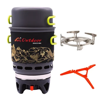 Fast boil gas stove and set camping fishing 1