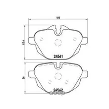 Колодки Тормозные Bmw 5 F10/F11/X3 F25/Z4 E89 2.0-3.0 10- Задние Brembo P06064 Brembo арт. P06064