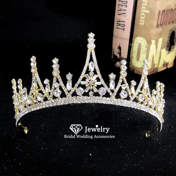 

CC Hairband Tiaras and Crowns Hair Jewelry Engagement Wedding Accessories for Women Bridesmaids Princess Crown Crystal Gift YQ14