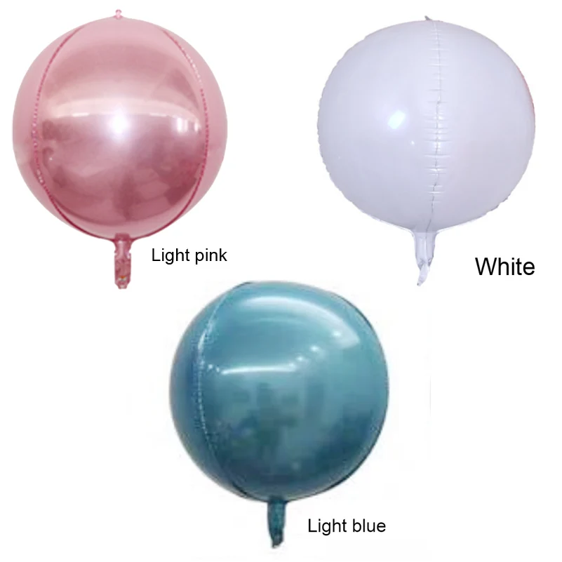 mix colors Гелиевая Поддержка 22 дюймов 4D круглые воздушные шары из фольги настроить фото/изображение печати свадебные украшения на вечеринку дня рождения поставки 10 шт./партия - Цвет: mix colors