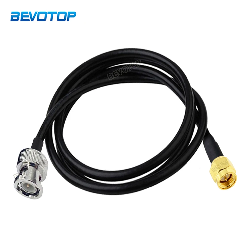 

RG58 Cable BNC Male Plug to RP-SMA / SMA Male 50 Ohm RF Extension Cable Connector Adapter RF Jumper Pigtail 15cm-20m