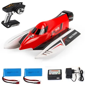 

Wltoy WL915 RC Boat with Two Battery 2.4Ghz Brushless Remote Control Boat High Speed 45km/h Racing RTR Model Toys for Children