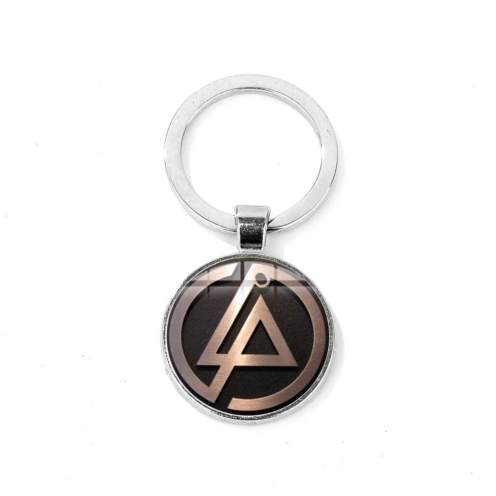 SINA Hot Rock Linkin Park Группа логотип брелок американская музыкальная группа стеклянный кабошон подвеска брелок серебряное покрытие ручной работы брелок - Цвет: Style 13