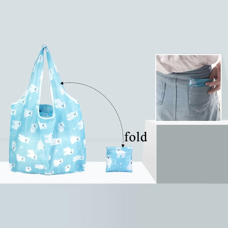 2019 Новый Бохо с цветочным принтом многоразовая сумка для покупок, Большая складная эко окружающей среды сумка на плечо сумка-шоппер Bolsa