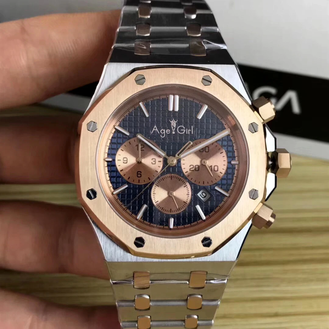 Gold Blue Люксовый бренд автоматические механические самовзводные мужские часы с сапфировым стеклом серебро розовое золото Ограниченная серия спортивные черные синие белые часы AAA - Цвет: Gold Blue