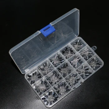 

200Pcs/lot 0.1UF-220UF 15Values Aluminum Electrolytic Capacitors 16-50V mix Electrolytic capacitor Assorted kit with box