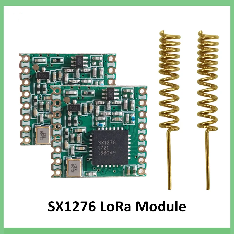 

2pcs 868MHz super low power RF LoRa module SX1276 chip Long-Distance communication Receiver and Transmitter SPI IOT+2pcs antenna