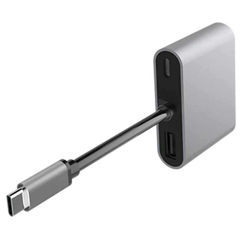 Тип C концентратор USB C док-станция Тип C к HDMI USB3.0 VGA PD адаптер для MacBook/samsung/huawei Тип C конвертер 3 в 1
