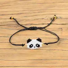 Go2boho Perles MIYUKI браслет кунг-фу Панда Браслеты Женские Pulseras Mujer подарок для девочки животное Простые Ювелирные изделия ручной работы