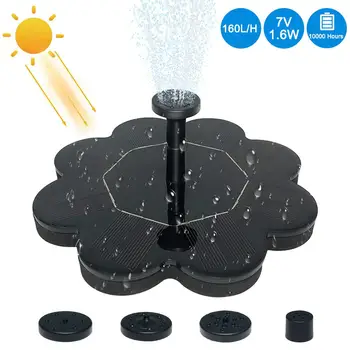 

1.6W Garden Solar Fountain Pump Watering Power Solar Pump Pool Pond Submersible Waterfall Floating Solar Panel Water Fountain