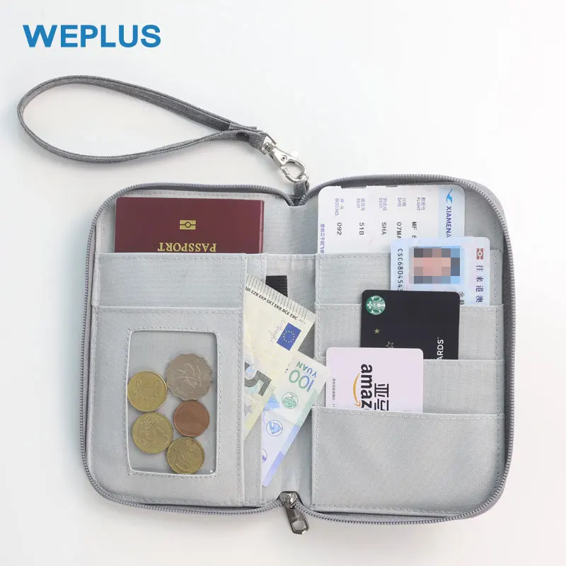 WEPLUS, новинка, Женский бумажник для паспорта, мужской тонкий кошелек, для монет, Id, держатель для кредитных карт, Бизнес класс, водонепроницаемый клатч, аксессуары для путешествий