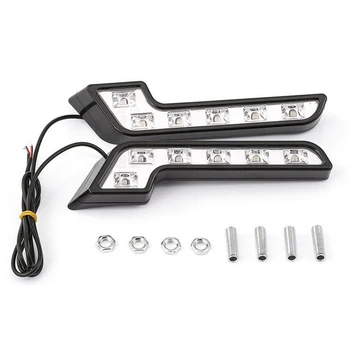 

L Shaped Fog lights 6LED White Driving Fog Light Lamp Car Accessory Parts