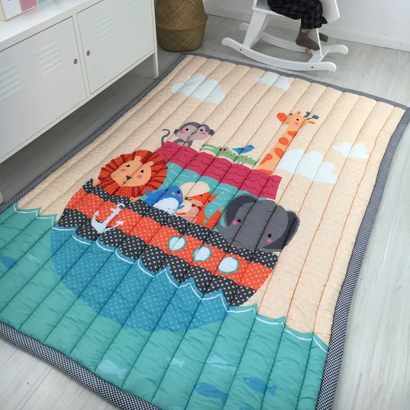 Детский Блестящий утолщенный детский игровой коврик 145x195 см, нескользящий ковер татами для гостиной, детской спальни, одеяло, большие коврики