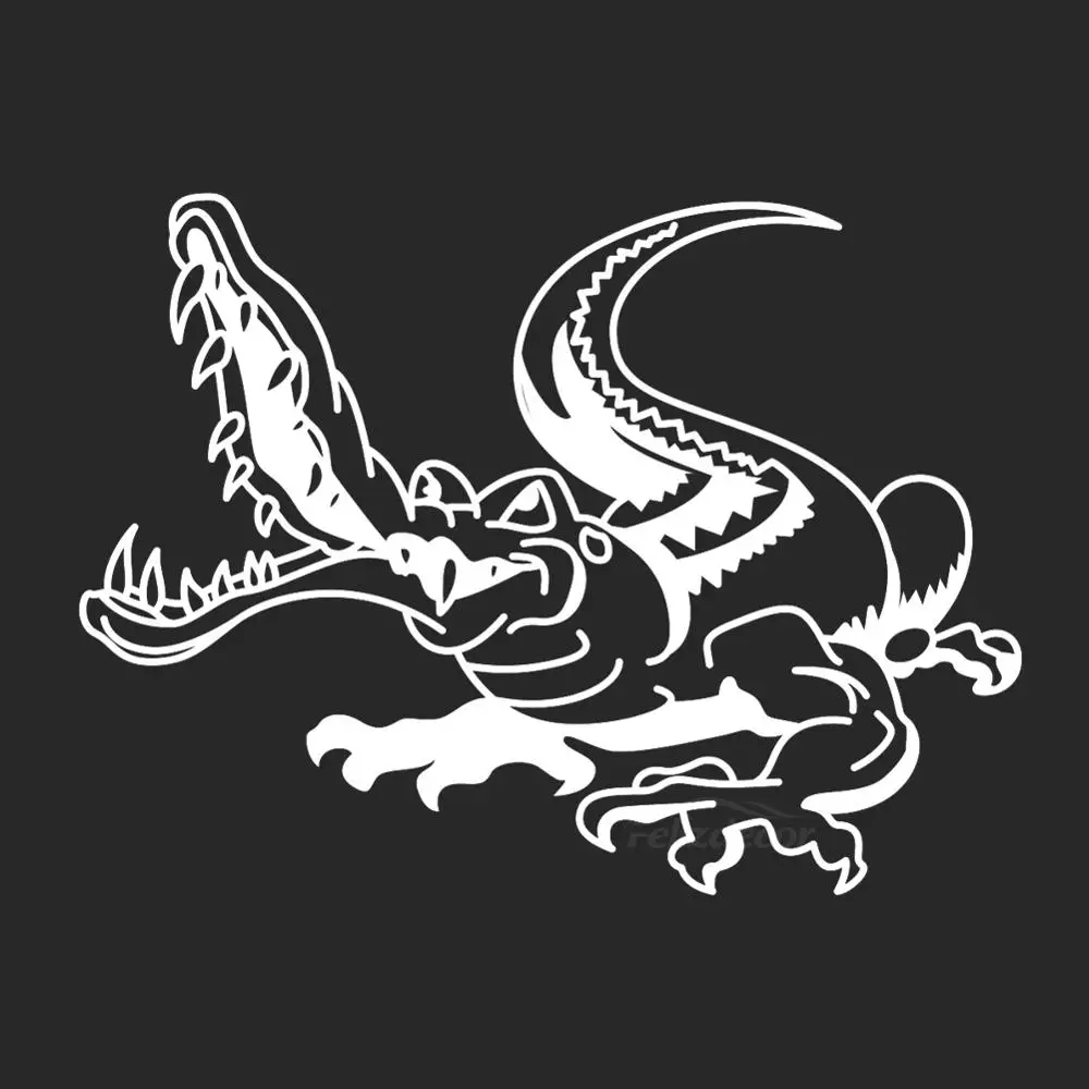 

The Ferocious Crocodile Is Opening A Big Mouth Vinyl Car Stickers For Car Bike Decor Unique Art Mural ZP0303