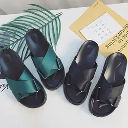 2019 новые женские сандалии на платформе; пляжная обувь; шлепанцы с открытым носком; Вьетнамки для лета; H66
