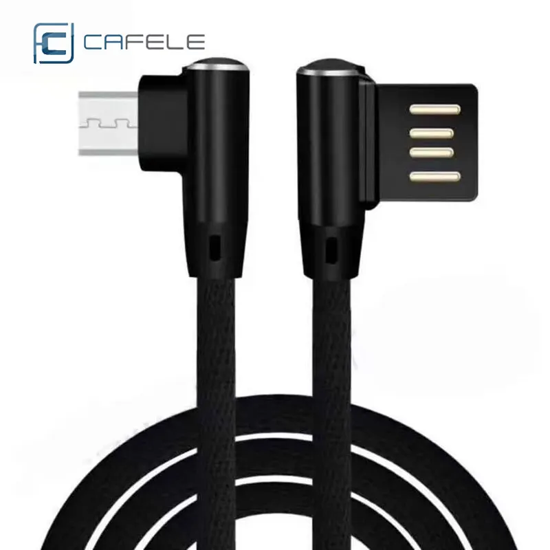 Cafele Кабель Micro-USB 2.4A Быстрая зарядка 2 м Android USB зарядное устройство кабели для Xiaomi M9