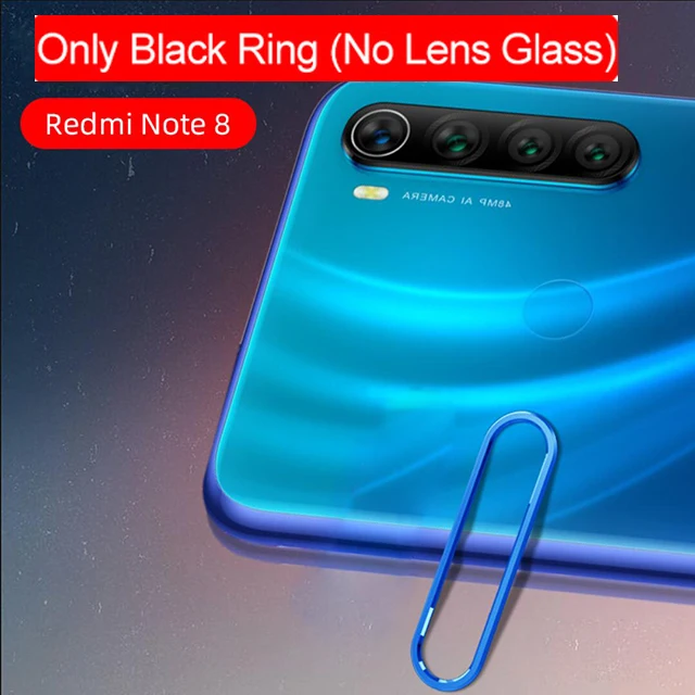 Защитное стекло для объектива для Xiao mi Red mi Note 8 7 Pro mi A3 9T SE защитное металлическое стекло для камеры чехол-кольцо на красную mi Note 8 Pro крышка - Цвет: Only Blue Ring