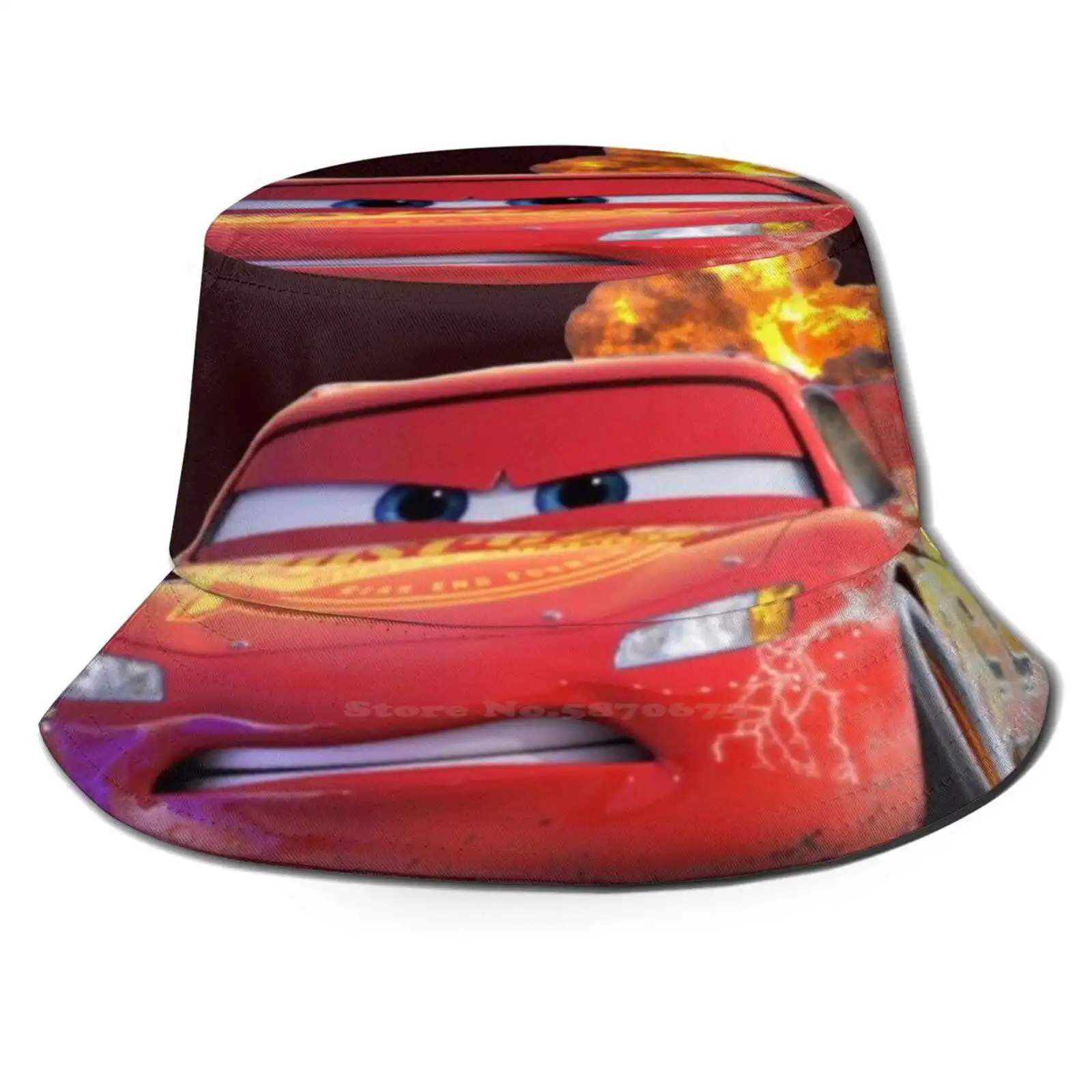 Lightning Mcqueen Unisex Fisherman Hats 