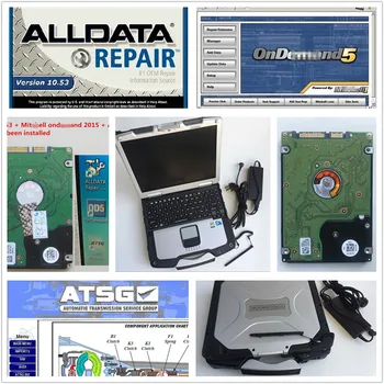 

Newest alldata and mitchell 5.8 2015 Auto repair software in 1TB HDD alldata software v10.53 with ATSG with CF-30 used laptop 4g