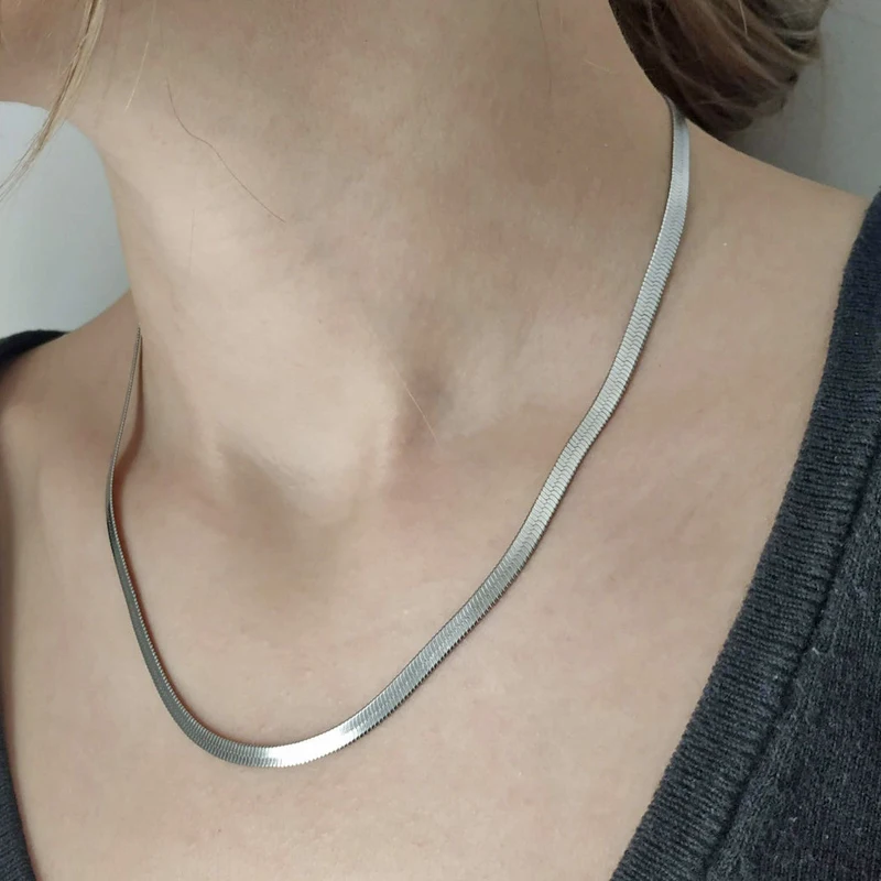 Collana in corda da 10 pezzi in acciaio inossidabile Color oro all'ingrosso 3mm 5mm per uomo o donna  36