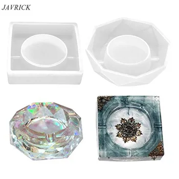 

2PCS Resin Mold Ashtray Silicone Resin Casting Mold Craft Mold for DIY Ashtray